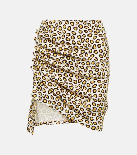 Leopard-print jersey miniskirt - Rabanne - Modalova