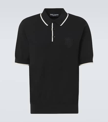 Polo de algodón con logo - Dolce&Gabbana - Modalova