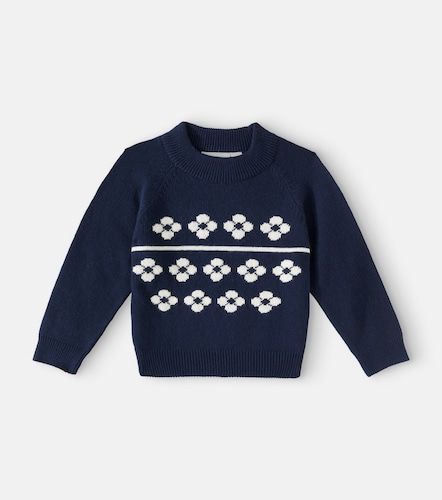 Flowers cotton and wool sweater - Mini Rodini - Modalova