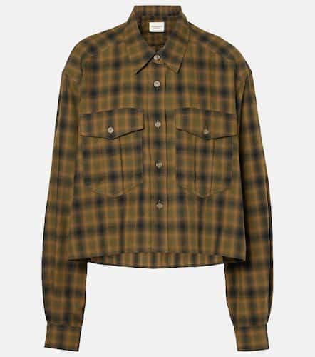 Telina plaid cropped cotton shirt - Marant Etoile - Modalova