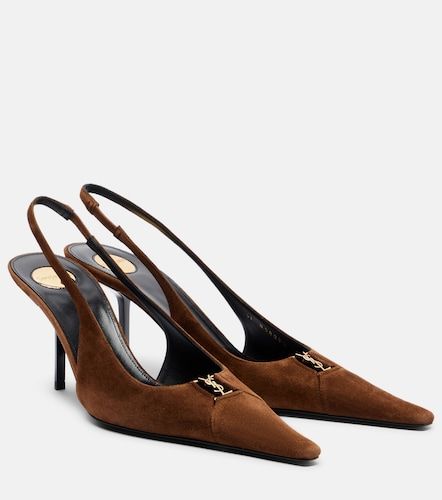 Pumps slingback Babylone Breteuil in suede - Saint Laurent - Modalova