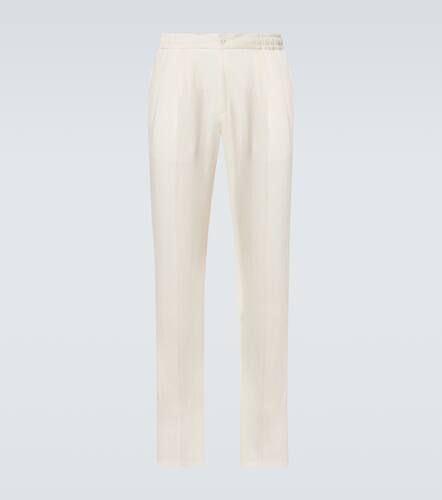 Rubinacci Linen tapered pants - Rubinacci - Modalova