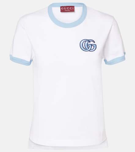 Camiseta de jersey de algodón con Doble G - Gucci - Modalova