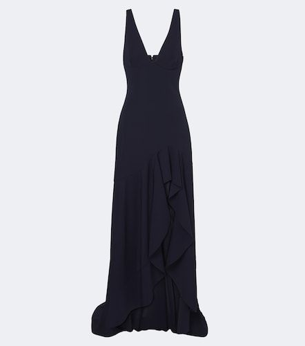 Abito lungo in georgette con volant - Stella McCartney - Modalova