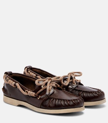 Cruise leather boat shoes - Golden Goose - Modalova