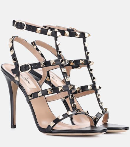 Rockstud leather sandals - Valentino Garavani - Modalova