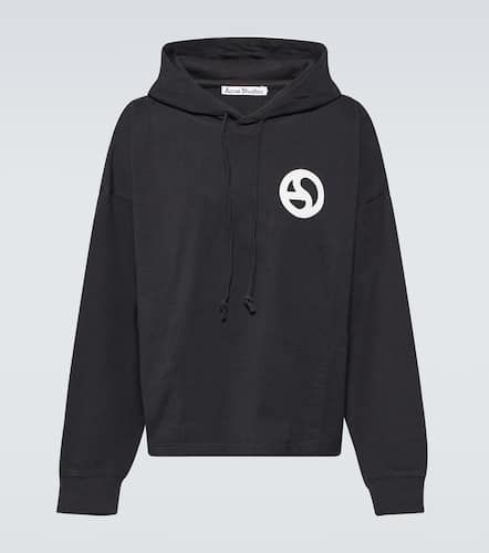 Logogram cotton jersey hoodie - Acne Studios - Modalova