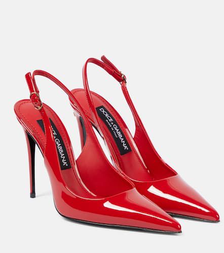 DG patent leather slingback pumps - Dolce&Gabbana - Modalova