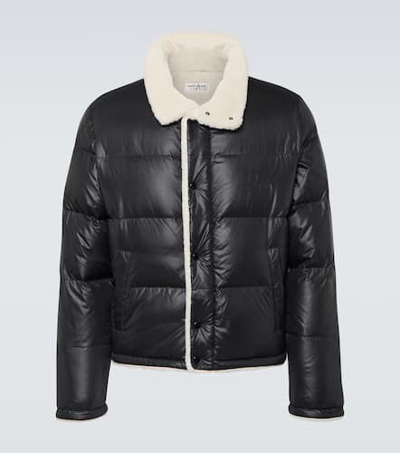 Daunenjacke mit Faux Shearling - Saint Laurent - Modalova