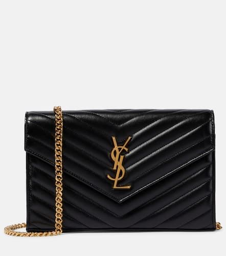 Cassandre matelasse leather wallet on chain - Saint Laurent - Modalova