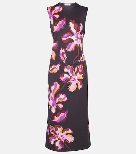 Floral neoprene midi dress - Dorothee Schumacher - Modalova