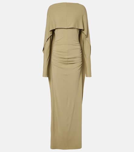 Malena caped ruched jersey maxi dress - Tove - Modalova