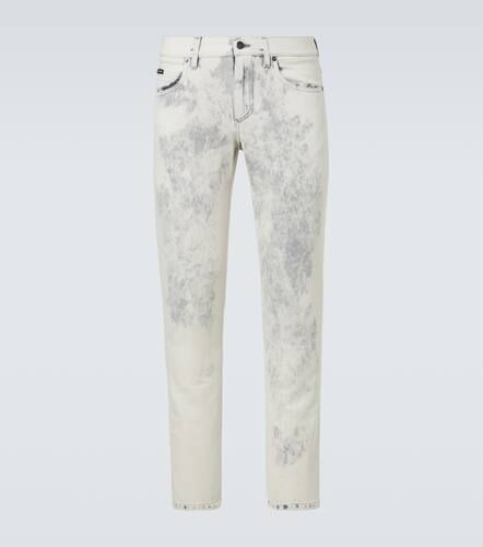 Printed straight jeans - Dolce&Gabbana - Modalova