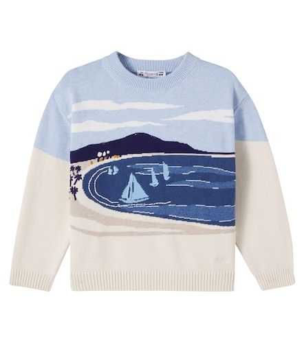 Pullover in jacquard di cotone e cashmere - Bonpoint - Modalova