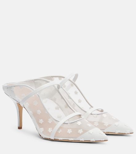 Maureen 70 leather and mesh mules - Malone Souliers - Modalova