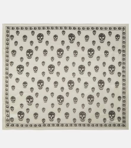 Printed silk scarf - Alexander McQueen - Modalova