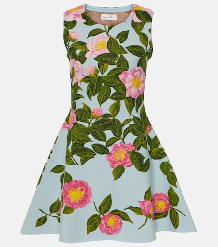 Vestido corto estampado - Oscar de la Renta - Modalova