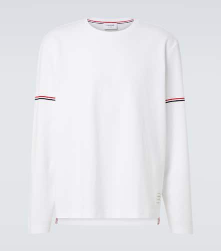 Top RWB Stripe in jersey di cotone - Thom Browne - Modalova