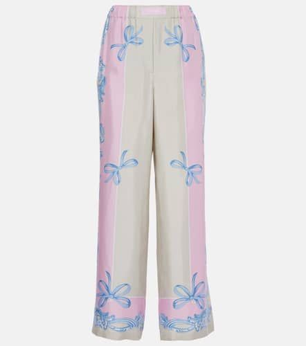 Pyjama-Hose Medusa Cameo aus Seiden-Twill - Versace - Modalova