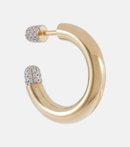 Tube Medium 14kt single earring with diamonds - Rainbow K - Modalova