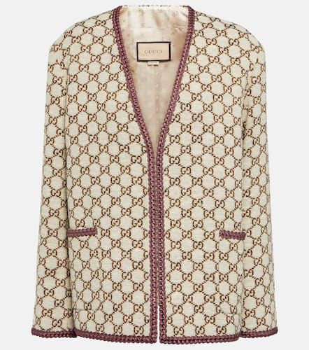 Gucci GG jacquard tweed jacket - Gucci - Modalova