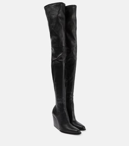 Camille leather over-the-knee boots - Victoria Beckham - Modalova