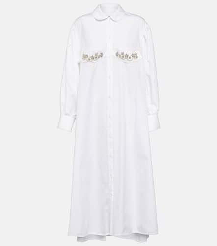 Crystal-embellished cotton midi dress - Simone Rocha - Modalova