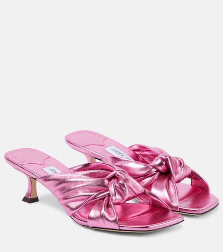 Avenue 50 metallic leather mules - Jimmy Choo - Modalova