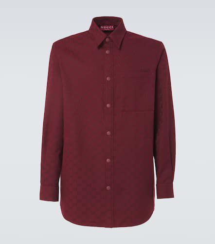 Camicia in canvas di misto cotone GG - Gucci - Modalova