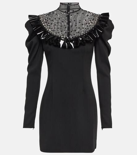 Embellished wool-blend minidress - Alessandra Rich - Modalova