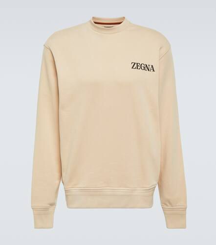Zegna Logo cotton jersey sweatshirt - Zegna - Modalova