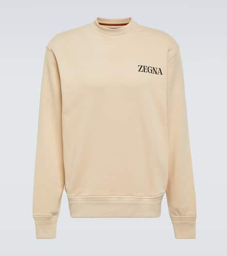 Sudadera de jersey de algodón con logo - Zegna - Modalova