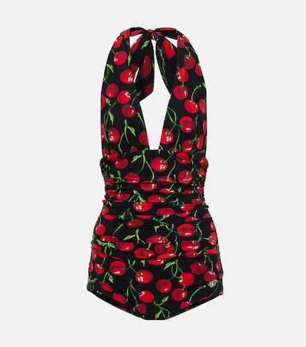 Cherry halterneck swimsuit - Dolce&Gabbana - Modalova