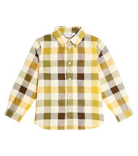 Daho checked linen and cotton shirt - Bonpoint - Modalova