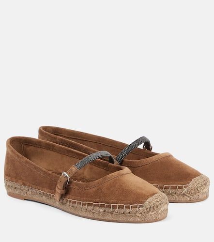 Espadrillas in suede - Brunello Cucinelli - Modalova