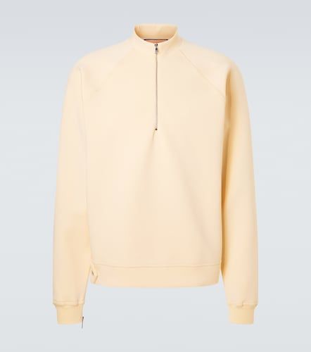 Cotton-blend half-zip sweatshirt - Plan C - Modalova