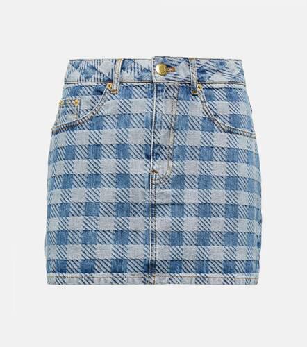 Ami Paris Checked denim miniskirt - Ami Paris - Modalova