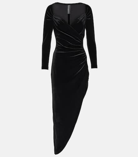 Norma Kamali Asymmetric velvet gown - Norma Kamali - Modalova