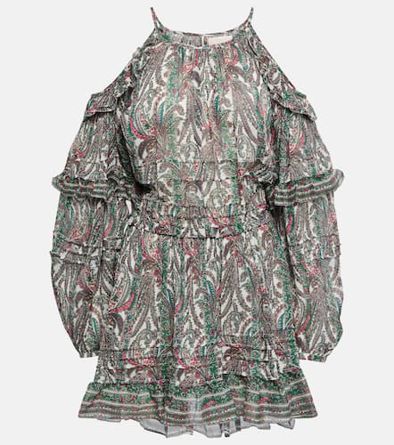 Vestido corto Gabinia de algodón y seda - Isabel Marant - Modalova