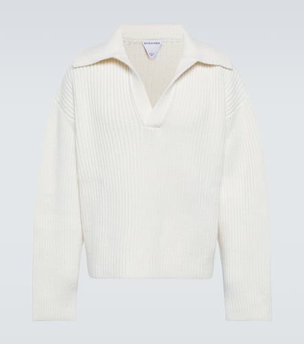 Wool and cashmere polo sweater - Bottega Veneta - Modalova