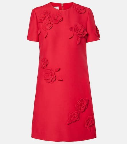 Crepe Couture floral-appliqué minidress - Valentino - Modalova