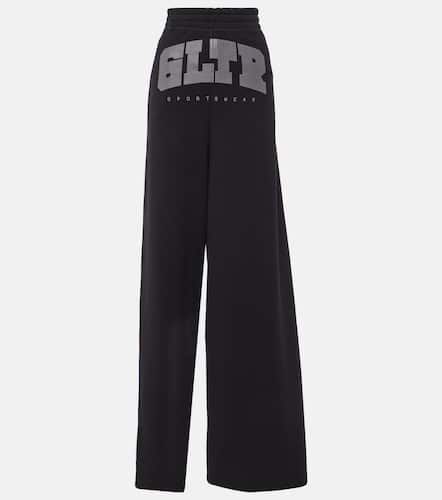 Logo high-rise cotton jersey sweatpants - Jean Paul Gaultier - Modalova