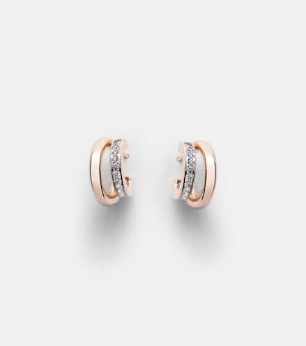Together 18kt rose gold earrings with diamonds - Pomellato - Modalova