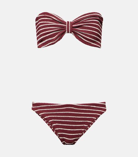 Hunza G Jean striped bandeau bikini - Hunza G - Modalova