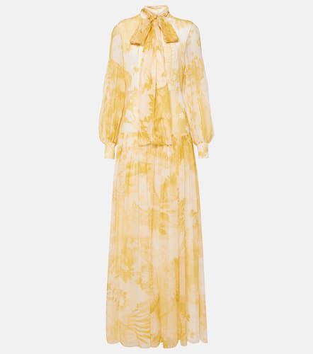 Bedruckte Robe aus Seiden-Voile - Erdem - Modalova