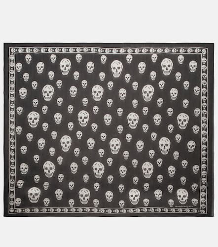 Printed silk scarf - Alexander McQueen - Modalova