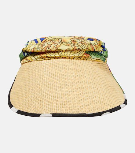 Versace Silk-trimmed visor - Versace - Modalova