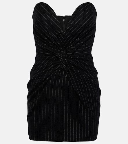 Pinstripe strapless minidress - Alex Perry - Modalova