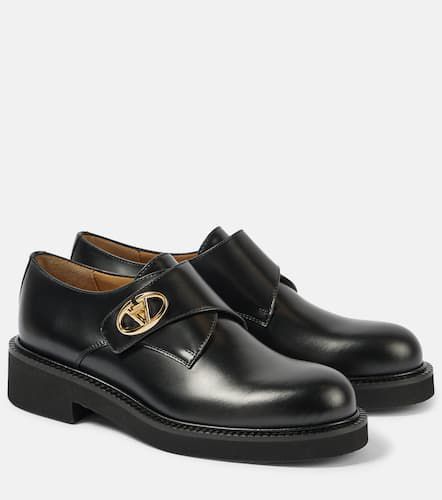 VLogo leather monk strap shoes - Valentino Garavani - Modalova