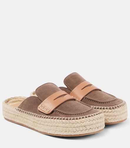 Espadrille-Loafers aus Veloursleder - JW Anderson - Modalova